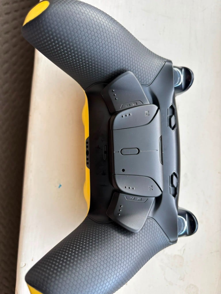 Custom DualSense controller with back paddle buttons fitted