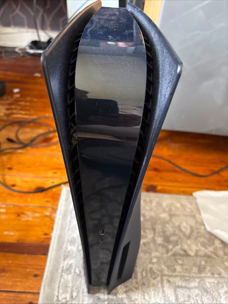 Black PlayStation 5 disc edition console